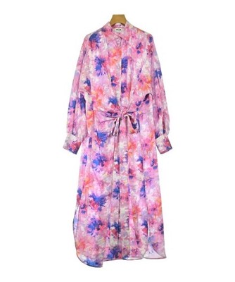 MSGM Shirt Dresses PinkxBluexWhiteetc.(Patterned) 42(Approx. M) 2200692505366