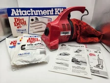 Royal Dirt Devil Hand Vac Vacuum Cleaner Model 103 w/ Attachment Kit 192 & bags
