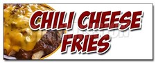 48" Chili Cheese Fries Decal Sticker Snack Melted Mexican Food Tacos tex mex