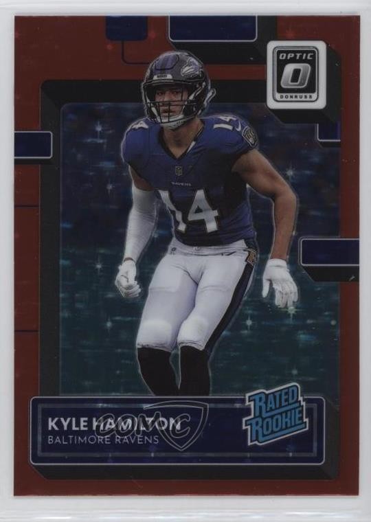 2022 Panini Donruss Optic Rated Red Stars Prizm Kyle Hamilton #238 Rookie RC 0c6