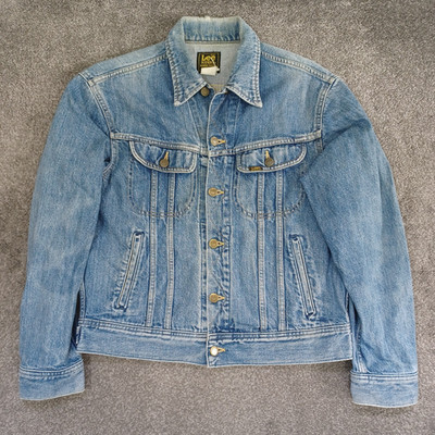 Lee Riders Denim Trucker Jacke Herren mittelblau Vintage Style Workwear Western