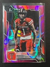 2025 Bowman U Chrome #164 Reggie Virgil - Pink Lava Refractor - Texas Tech