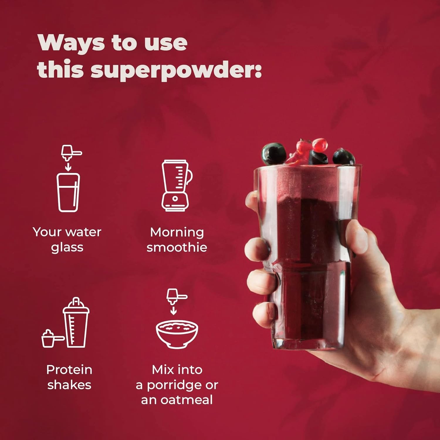 PUREHEALTH RESEARCH Reds Superfoods Powder ,Only 10 Calories Fruit and Vegetable