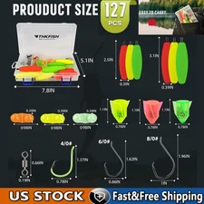 127pcs Catfish Rig Making Kit Catfishing Rig Accessories Catfish Tackle Gift new