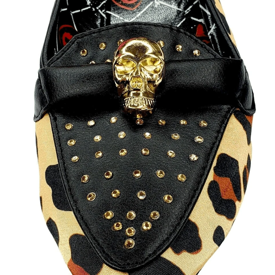 Abbey Dawn Shoes Skull Accents Black Flats Avril Lavigne SZ 9 Gothic Halloween - Image 4 of 4