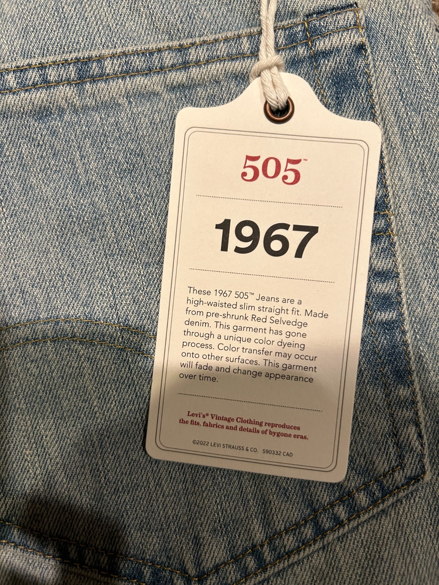 Levi's Vintage Clothing LVC 1967 505 Selvedge Jean Made in Japan
