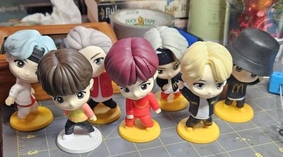 7 McDonald s BTS TinyTAN Figures Lot Mixed BTS Meal & Throwback No Boxes