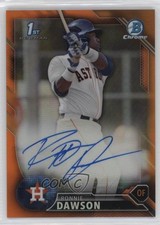 2016 Bowman Draft Chrome Pick Orange Refractor 23/25 Ronnie Dawson Auto i6j