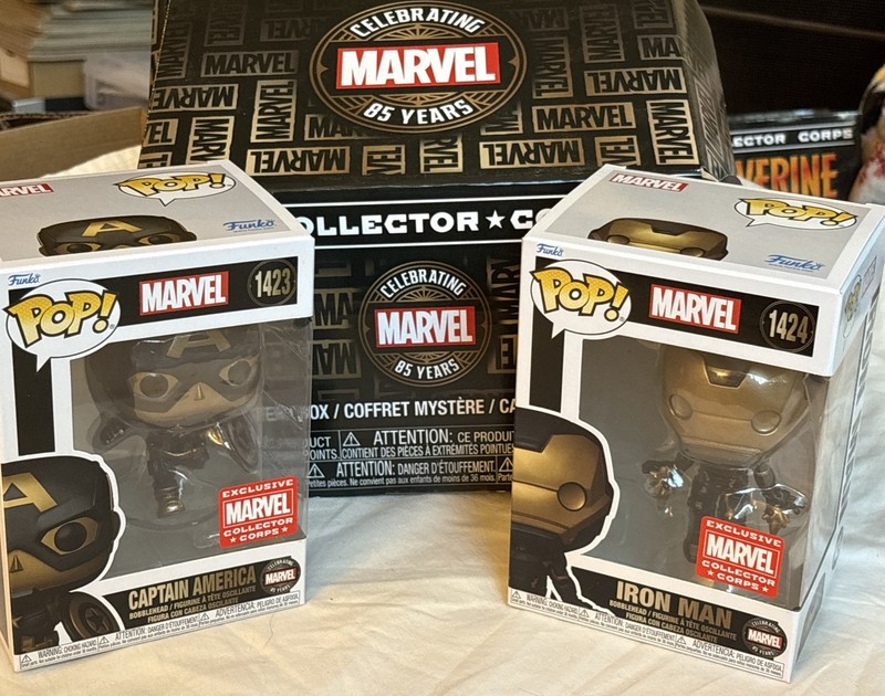 FUNKO POP! Collector Corp Marvel Captain America & Iron Man New Vinyl Figure