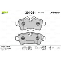 Valeo BremsbeläGe Bremsbelegsatz Hinten System Trw FüR Mini Mini