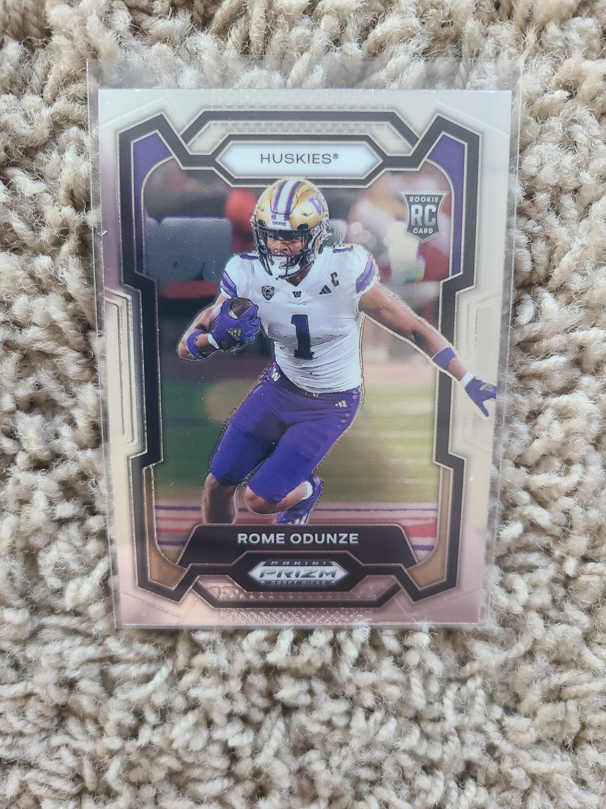 2024 Panini Prizm Draft Picks Rome Odunze #111 Rookie