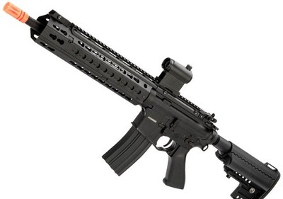 CYMA Sport Keymod-S Full Metal Airsoft AEG - Black - 14'' Barrel - 12.5'' RIS