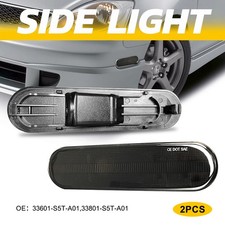 2pcs Smoke Lights Side Marker Case Housing For Honda 02-05 Civic Si Ep3 3 Door