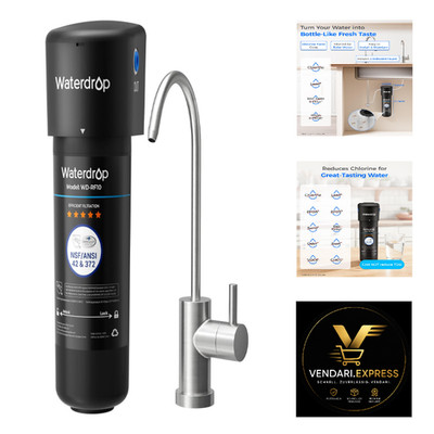 Waterdrop 10UB Untertisch Wasserfiltersystem mit Dediziertem Wasserhahn