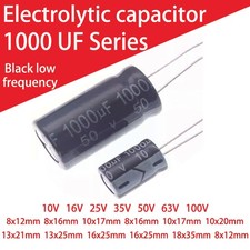 1000UF 10V-100V Aluminum Electrolytic Cap Radial High Frequency Low ESR