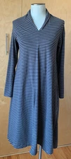 KLEEN A-line striped cotton stretch jersey dress size small EUC!