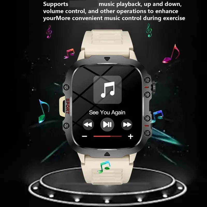 Reloj inteligente impermeable para mujer y hombre 100+ deportes y aplicaciones Foto 3 de 4