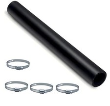 1 1/4" ID Gasoline Fuel Filler Neck Hose with 4 Clamps - Straight, 1.25" ID,