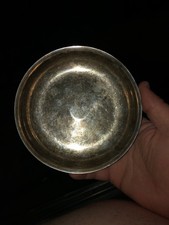 vintage silver pedestal bowl