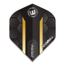 Winmau Prism Alpha Black and Gold Hexagon 185 Standard Dart Flights