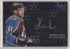 2020-21 SPx UD Black Obsidian Rookie Scripts Purple 47/49 Martin Kaut Auto n7r