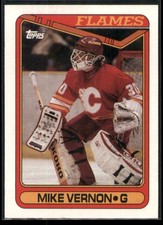 Mike Vernon 1990-91 Topps Calgary Flames #351