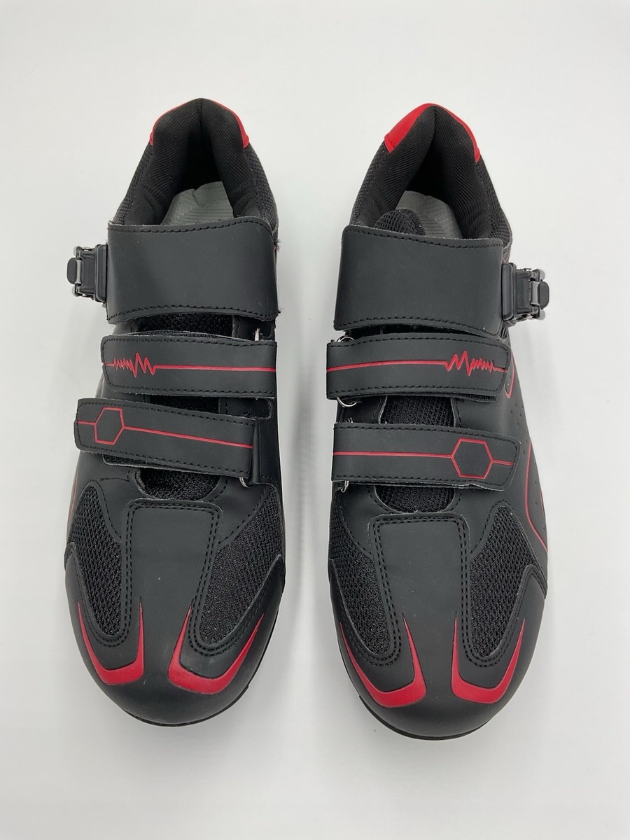 Cycling Shoes Flat Pedal MTB Shoes Men Black/Red Sz 46 Non  display picture 1