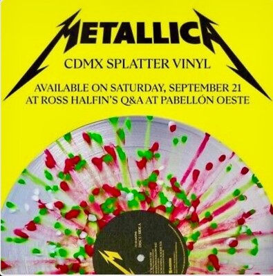 Metallica 72 Seasons Mexico CDMX Splatter Vinyl - Limited Edition - Sealed
