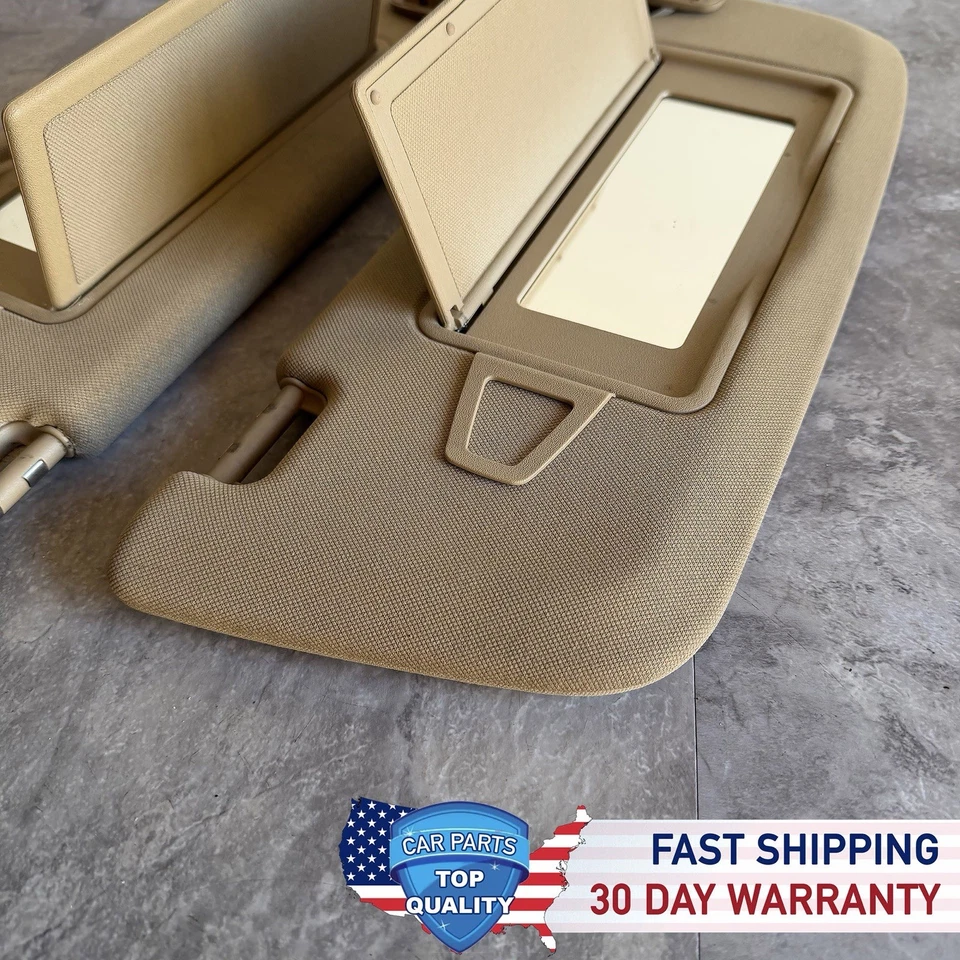 原始设备制造商 2007 - 2013 梅赛德斯 - 奔驰 W221 S450 S550 CL550 米色 L+R 遮阳板一对 — 第 3/4 张图片