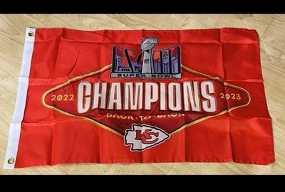 Chiefs Kingdom Super Bowl 58 LVIII Champions Flag Red Friday 2024 McDonalds #11
