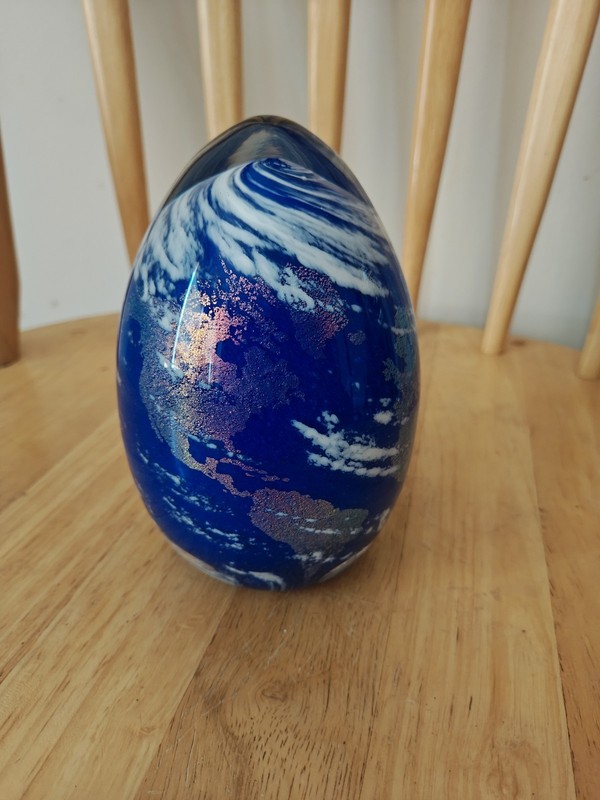 Amazing Very Large Geoffrey Beetem World.  Orb not Marble.  Signature And Date.