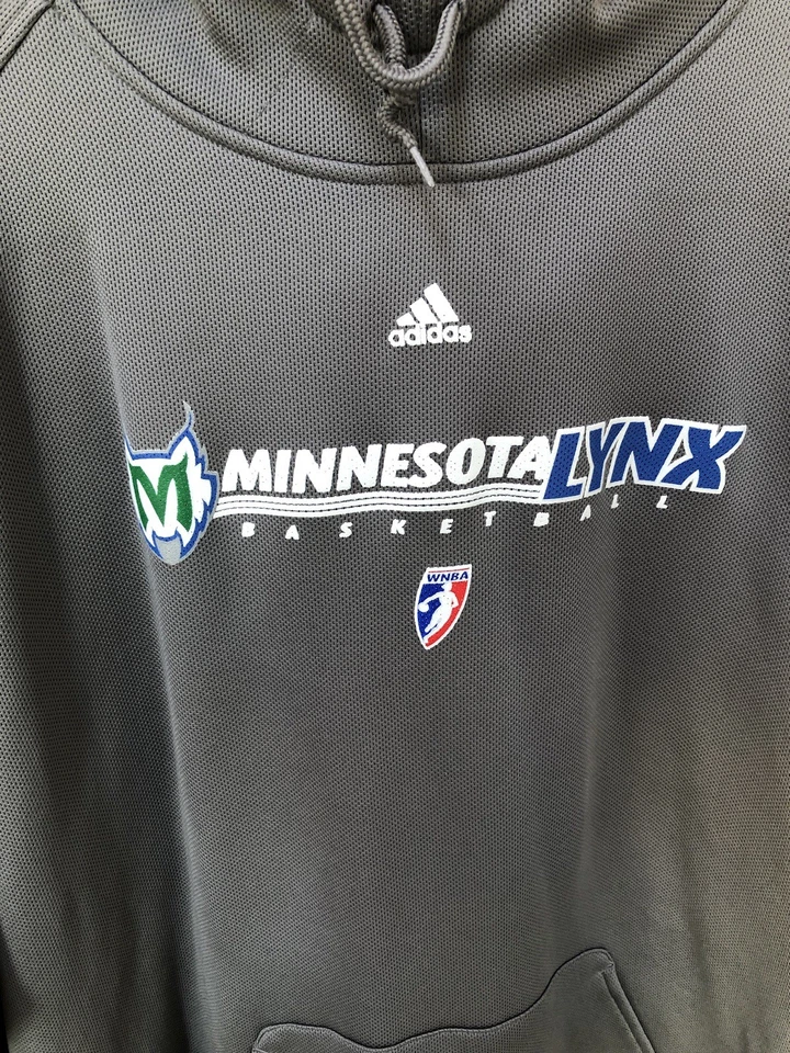Sudadera con capucha de baloncesto de gran tamaño vintage ADIDAS WNBA MINNESOTA LYNX talla grande Foto 4 de 4