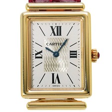 CARTIER Rectangular Bee Prong 150th Anniversary 2270 Unisex Silver #W913