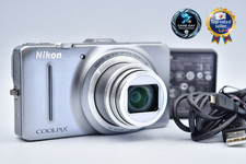 ⏯️[Eccellente+5] Nikon COOLPIX S9300 fotocamera digitale compatta argento dal Giappone