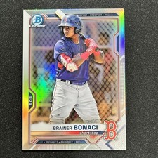 2021 Bowman Draft Chrome Brainer Bonaci Refractor #BDC-54 Red Sox