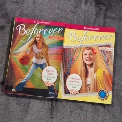 American Girl Julie 1974 Beforever Lot of 2 The Big Break A Brighter Tomorrow