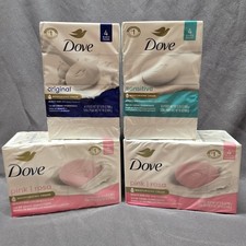 Dove Moisturizing Beauty Bar Soap 16 Count Pink Original Sensitive 3.75oz 4pk x4