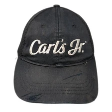 Carl's Jr. Baseball Cap Black One Size Adjustable Embroidered WearGuard