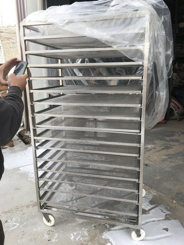 Stainless Steel Full Height Open End-Load Tray Rack on Casters