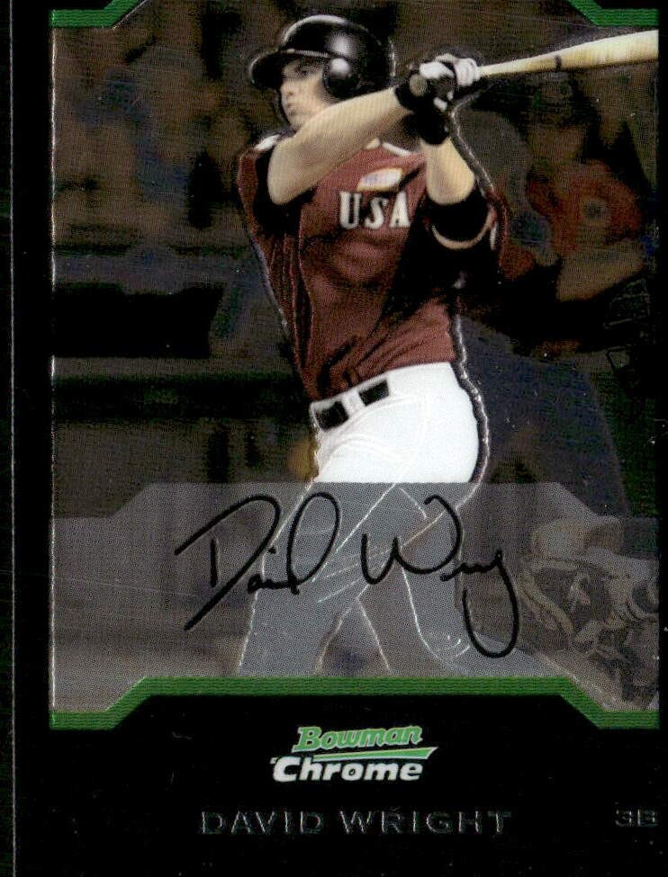 2004 Bowman Draft Picks & Prospects #BDP161 David Wright Chrome Rookie E1