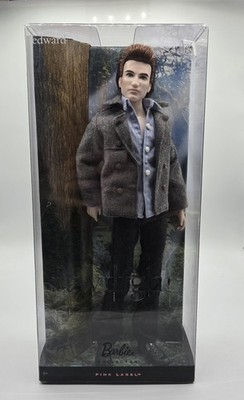 Mattel Twilight Edward Cullen 2009 Barbie Pink Label Doll New