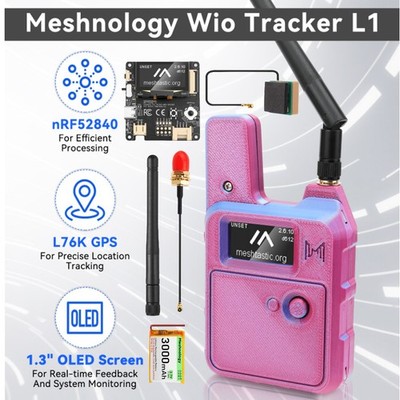 Meshnology Wio Tracker L1 Board mit 3000mAh Akku und Gehäuseset für Arduino DHL