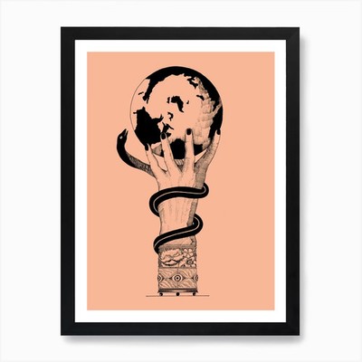 Grab Hold Of The World Kunstdruck Gerahmt Wandbild Poster Leinwanddruck Bild