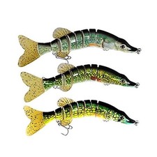 Realistic Multi-Jointed ODS Pike Swimbaits 3.5"-8" for Freshwater & Saltwater