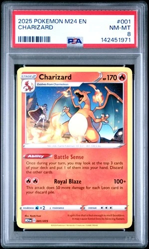 2025 POKEMON M24 EN-MCDONALD'S COLLECTION #001 CHARIZARD PSA 8