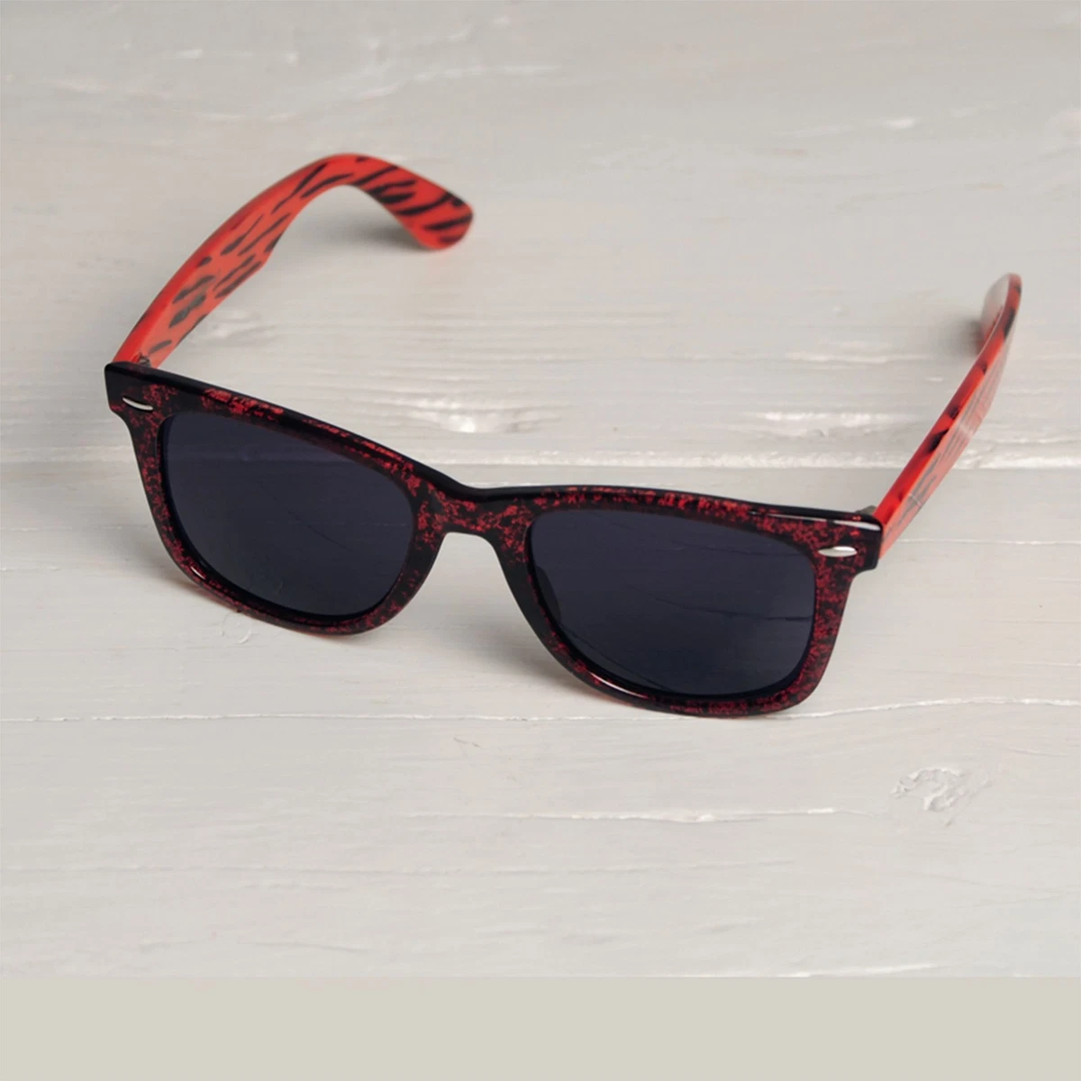 FREAK SCENE Sonnenbrille M schwarz rot