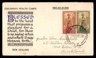 Mayfairstamps New Zealand FDC 1945 dual children's health camps First Day Cover