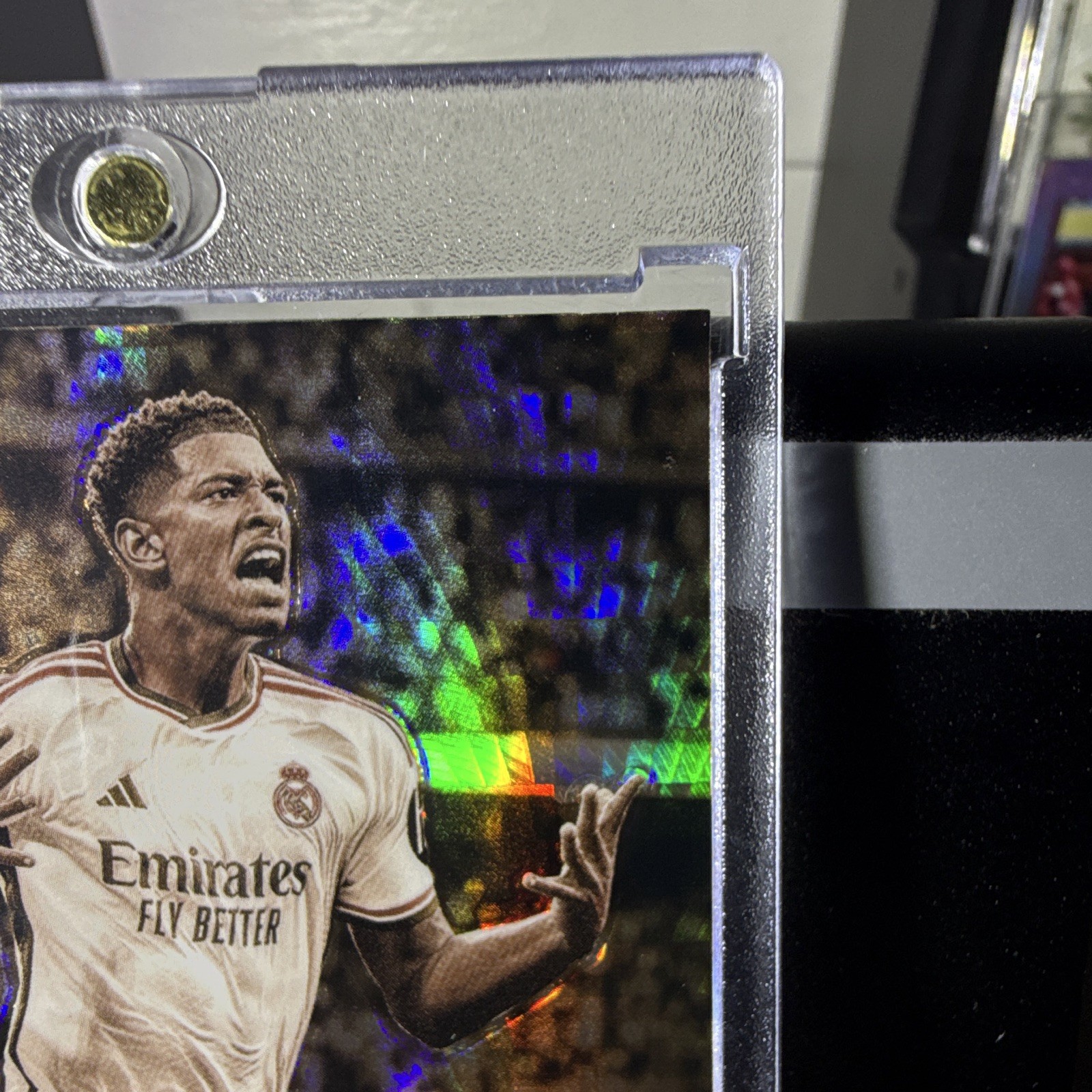 Topps Stadium Club Chrome Jude Bellingham #55 Real Madrid 39/75 Sepia Refractor view 6