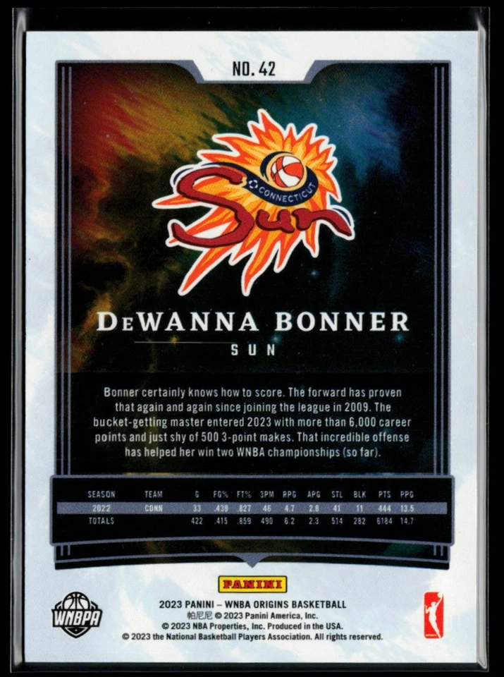 2023-24 Panini Origins WNBA #42 DeWanna Bonner - Image 2 of 2