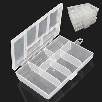 Mini 6 Grids 4-PACK Plastic Organizer Box Storage Container for Mini- 4PACK